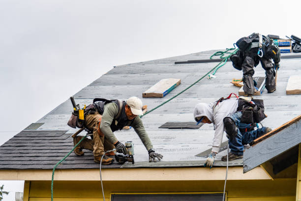Professional Metal Roofing technician working in Wolf Lake, MI